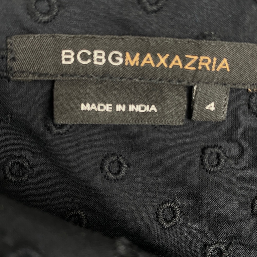 BCBG Max Azria black eyelet skirt - Picture 4 of 6
